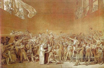  Ram Arte - El juramento de la cancha de tenis Neoclasicismo Jacques Louis David
